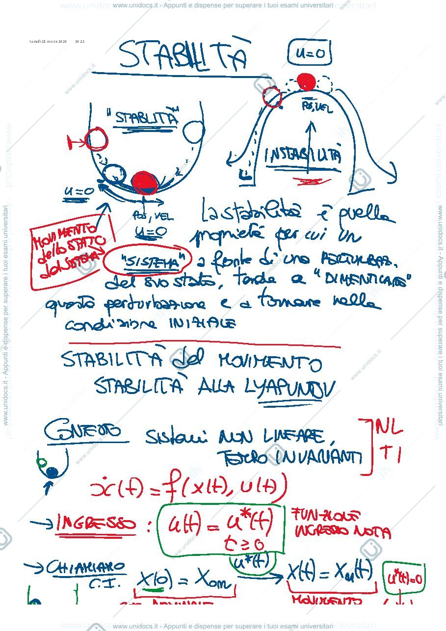 Anteprima pagina 1 — 7-Stabilità appunti della prof: Tanelli