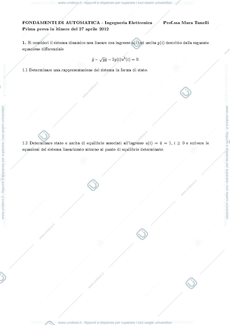 Anteprima pagina 1 — esami prof: Tanelli
