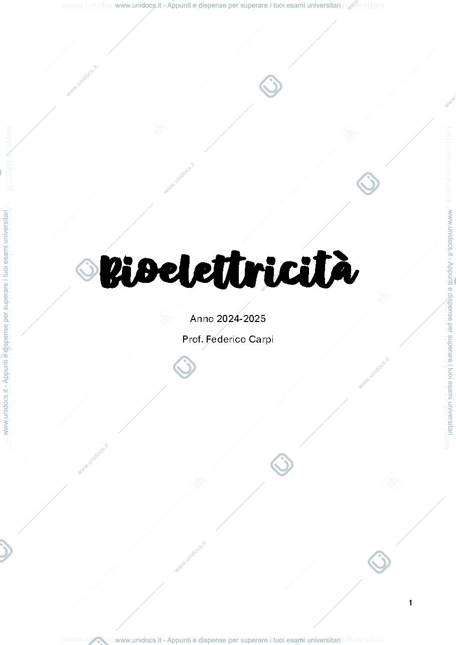 Anteprima pagina 1 — Sbobine bioelettricità