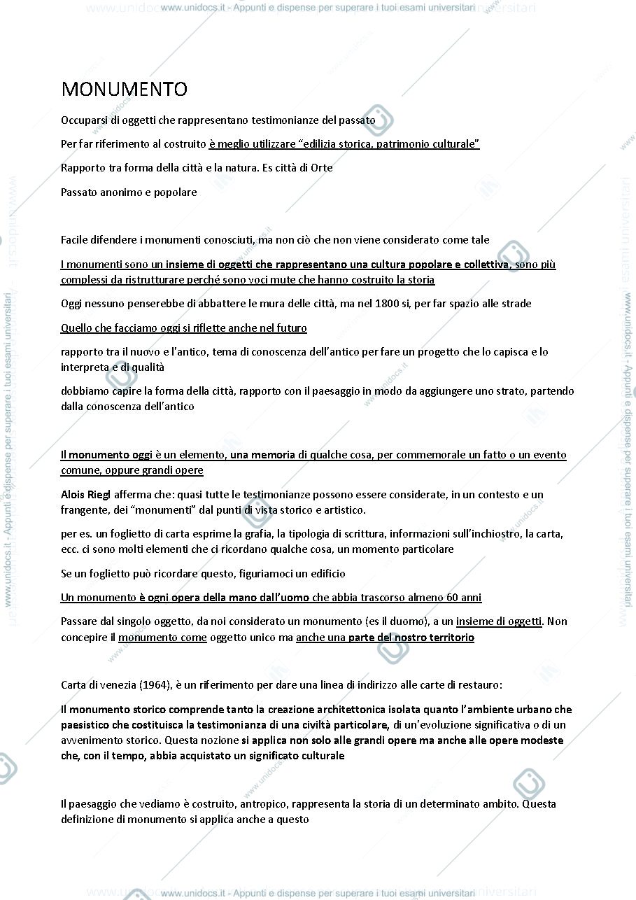 Anteprima pagina 2 — Appunti conservazione