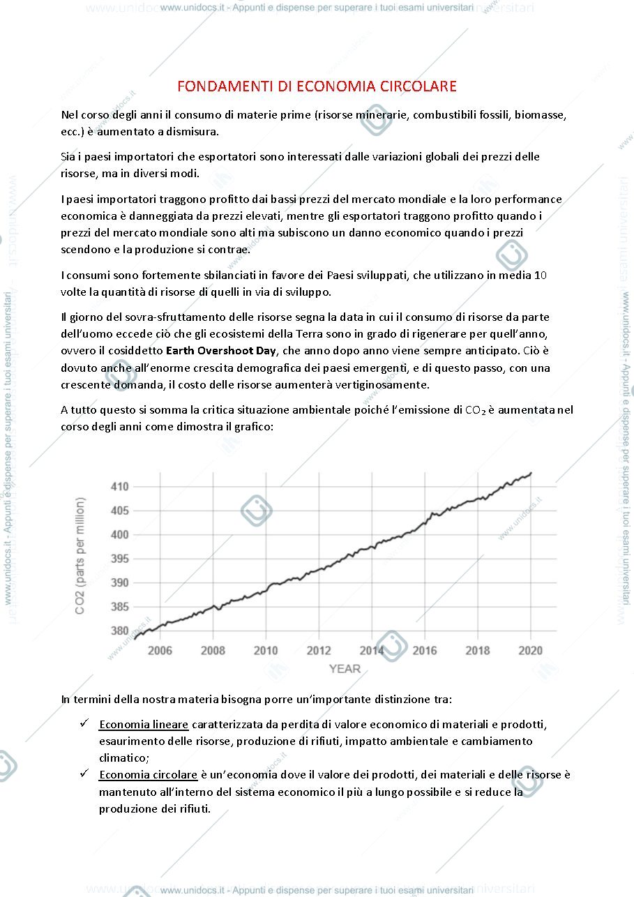 Anteprima pagina 1 — Fondamenti di economia circolare 