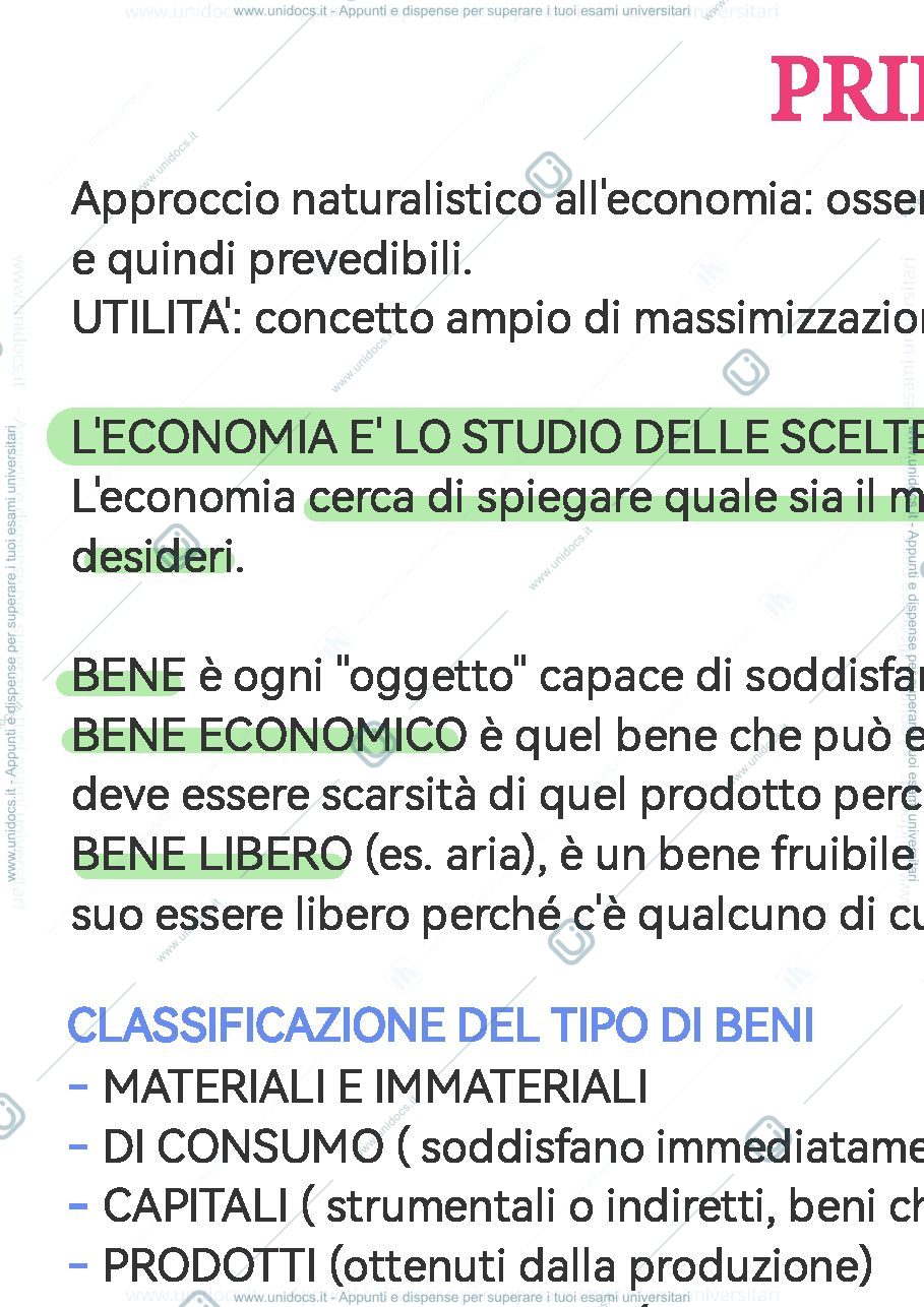 Anteprima pagina 1 — PRINCIPI DI ECONOMIA E ESTIMO CIVILE