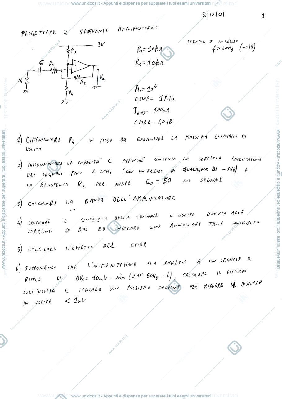 Anteprima pagina 1 — esercizi corso prof: Castoldi