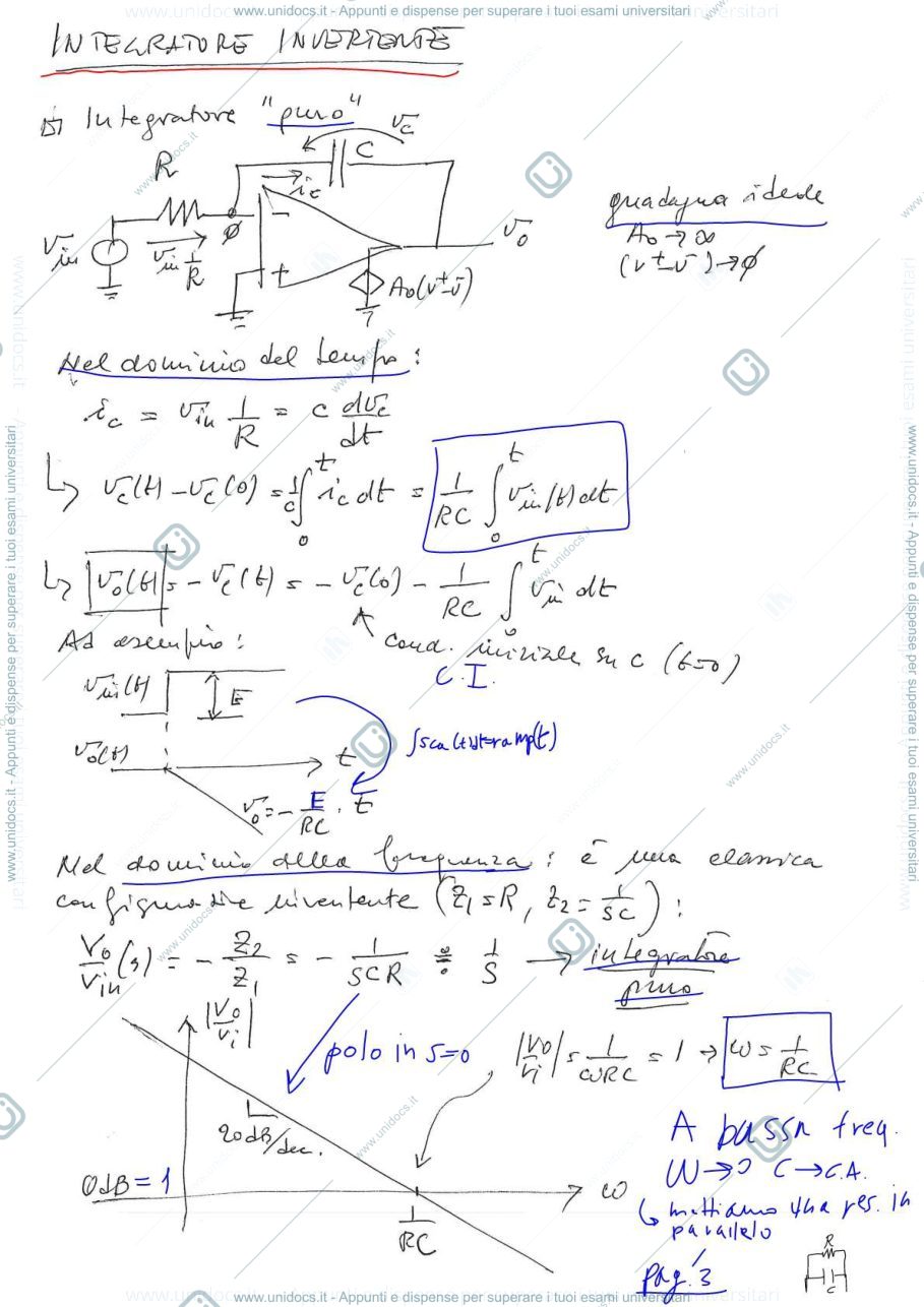 Anteprima pagina 1 — 17_IntegratoreDerivatoreAO prof: Castoldi
