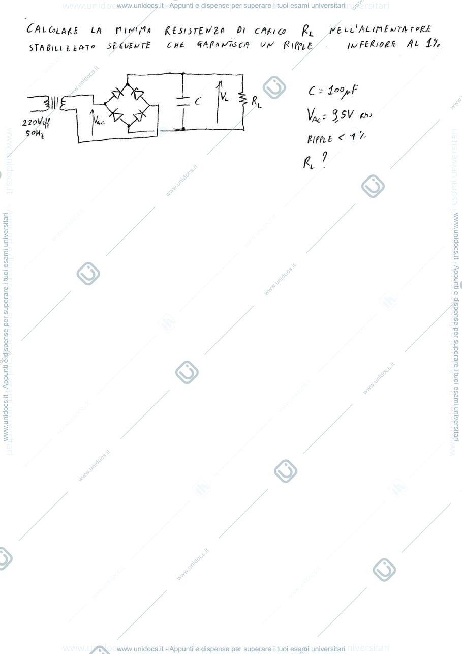 Anteprima pagina 1 — circuiti con diodi 1 esercizi corso prof: Castoldi