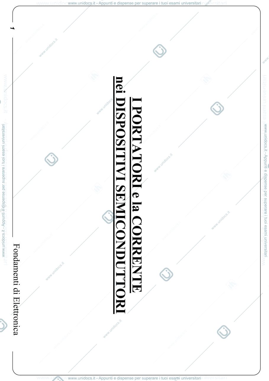 Anteprima pagina 1 — 4_Portatori e correnti nei dispositivi a semiconduttori prof: Castoldi