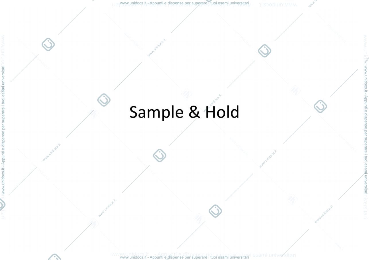 Anteprima pagina 1 — 22_Sample & Hold prof: Castoldi