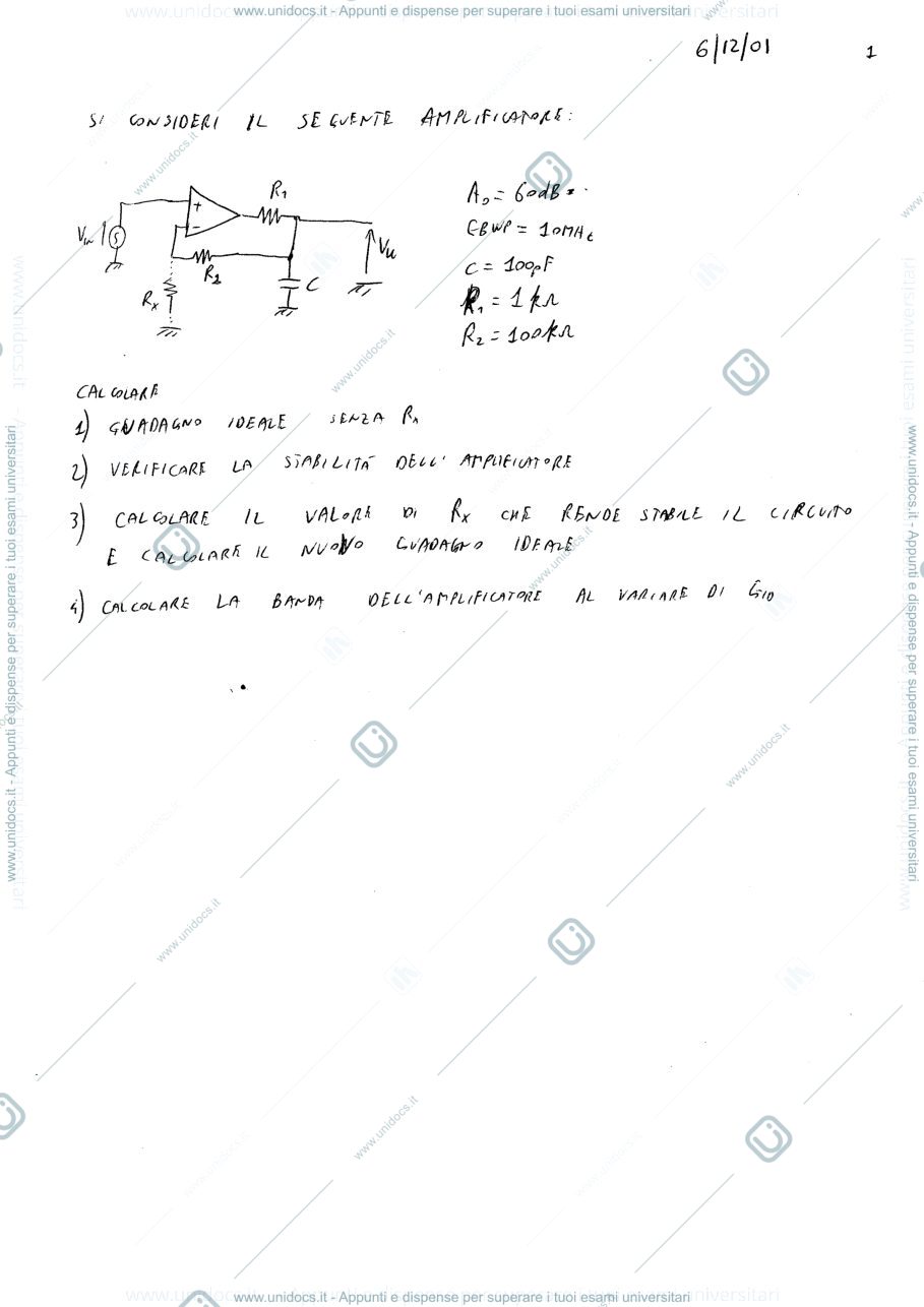 Anteprima pagina 1 — esercizi corso prof: Castoldi