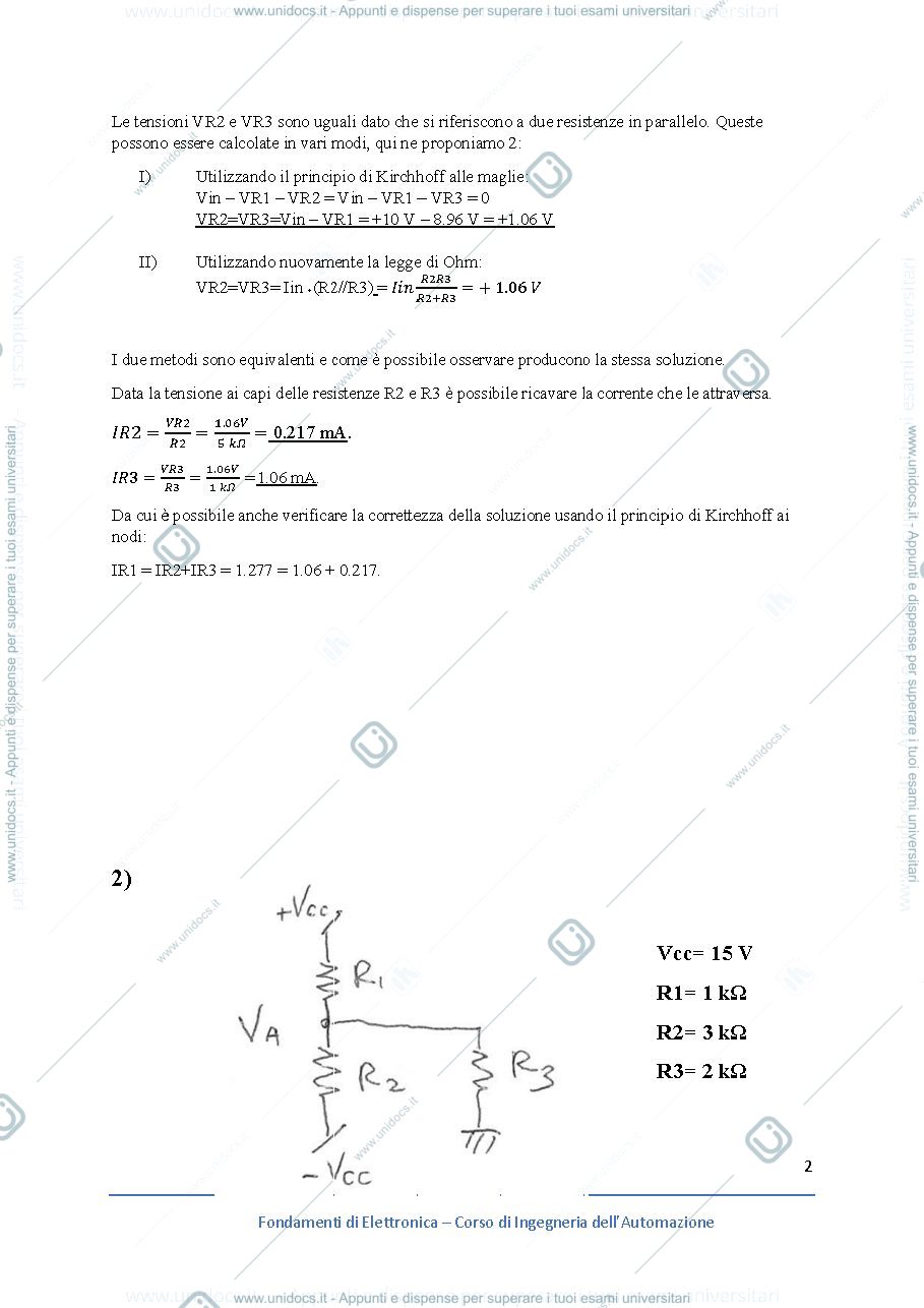 Anteprima pagina 2 — esercitazioni corso prof: Castoldi