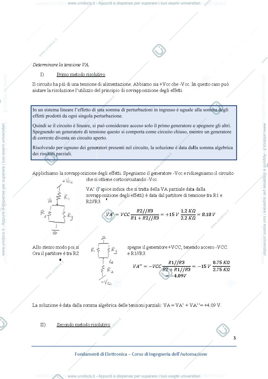 Anteprima pagina 3 — esercitazioni corso prof: Castoldi