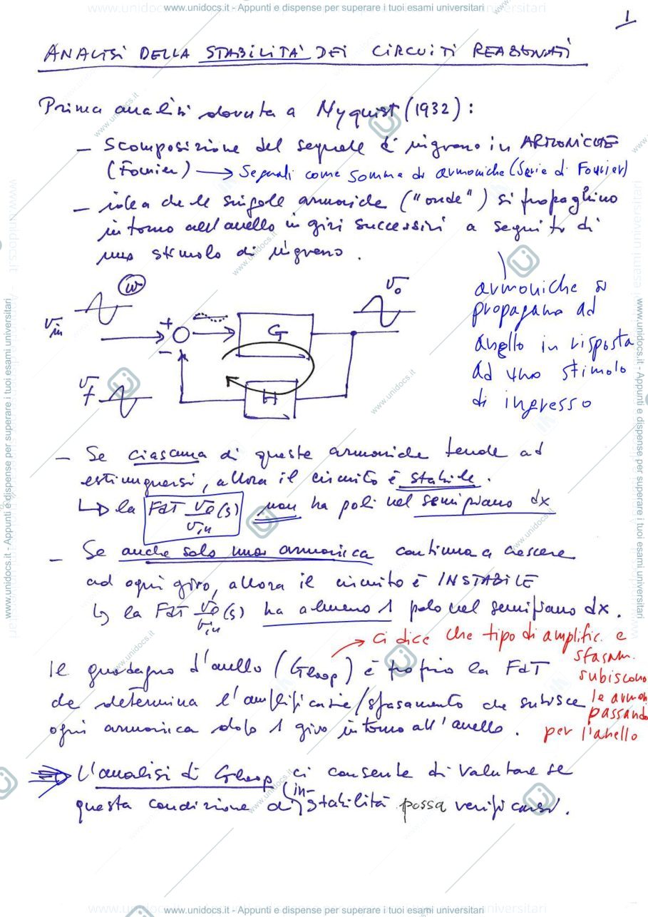 Anteprima pagina 1 — 19_Stabilita Feedback prof: Castoldi