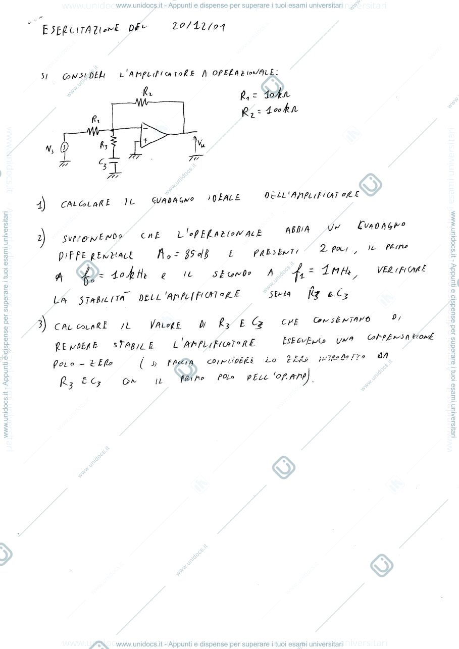 Anteprima pagina 1 — esercizi corso prof: Castoldi