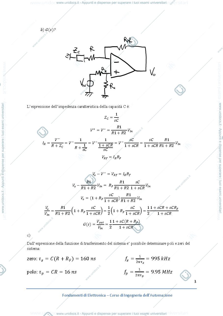 Anteprima pagina 3 — esercitazioni corso prof: Castoldi