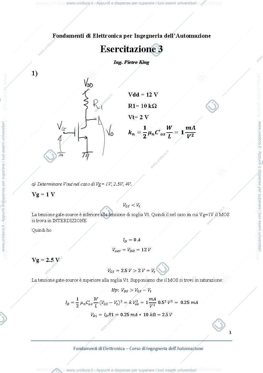 Anteprima pagina 3 — esercitazioni corso prof: Castoldi