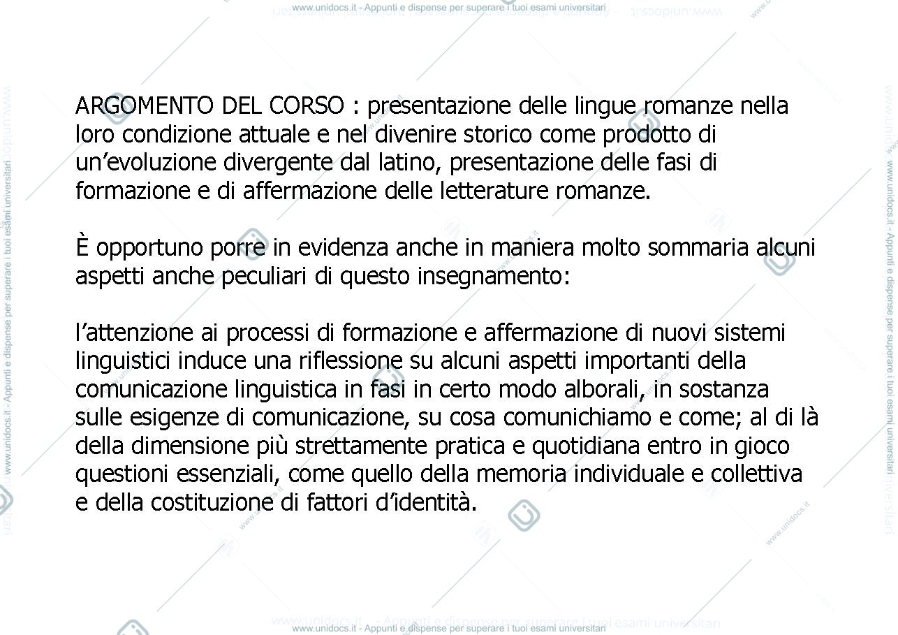 Anteprima pagina 2 — Introduzione alla Filologia e Linguistica romanza
