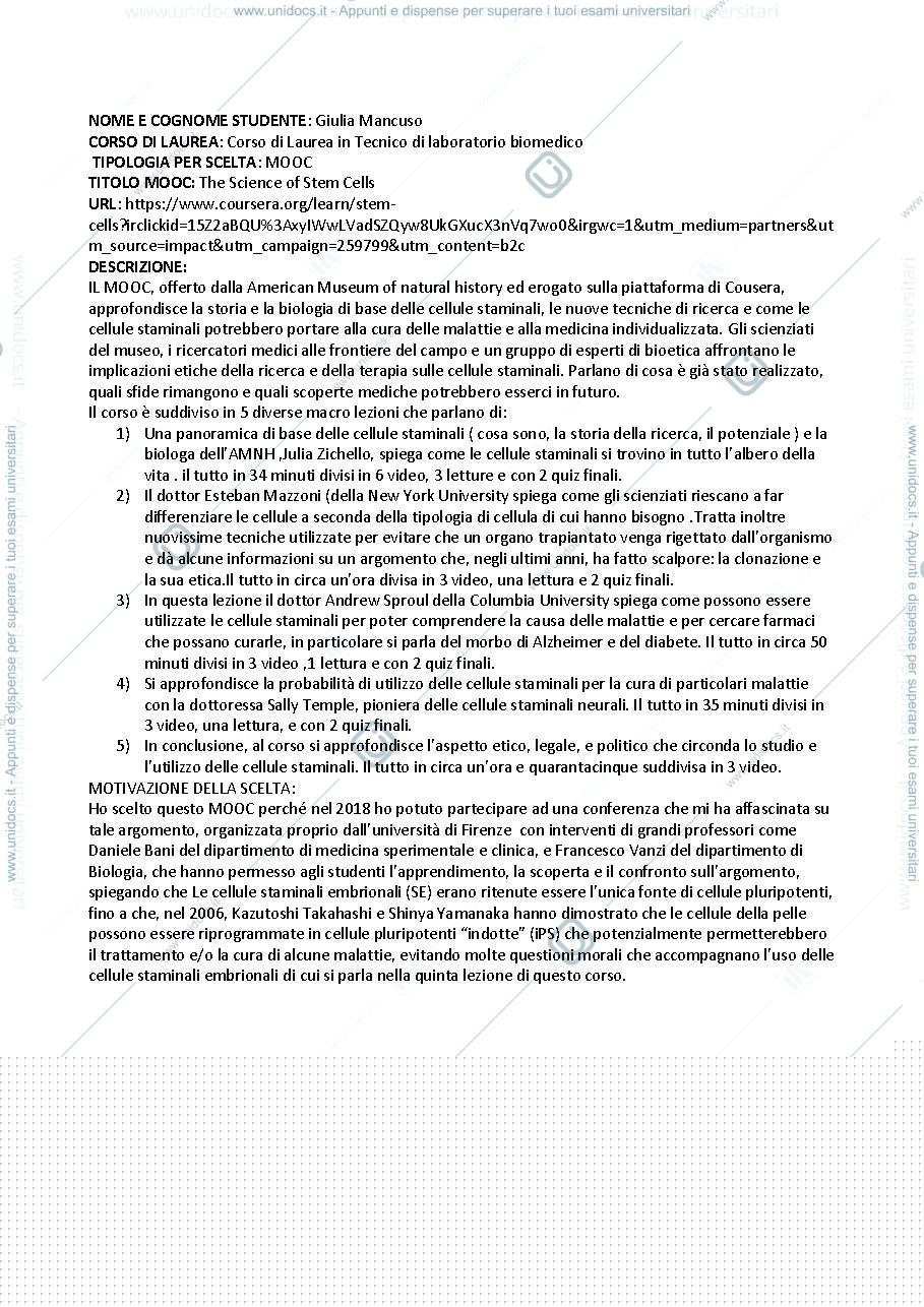 Anteprima pagina 1 — elaborati 
