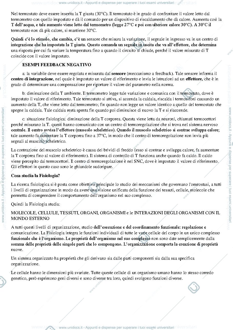 Anteprima pagina 4 — Fondamenti di fisiologia umana prof Crispino