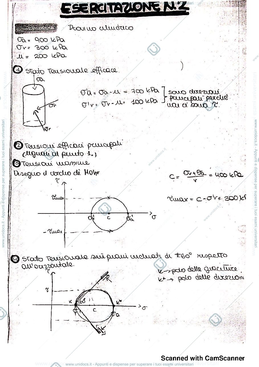 Anteprima pagina 4 — esercitazioni geotecnica