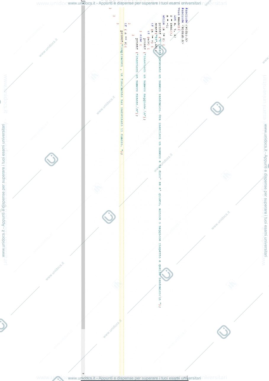 Anteprima pagina 1 — Esercizio programmazione C