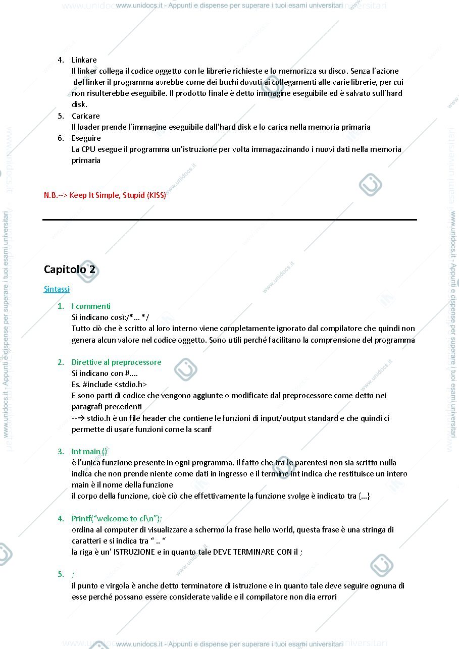 Anteprima pagina 3 — riassunto deitel deitel,  c corso completo di programmazione