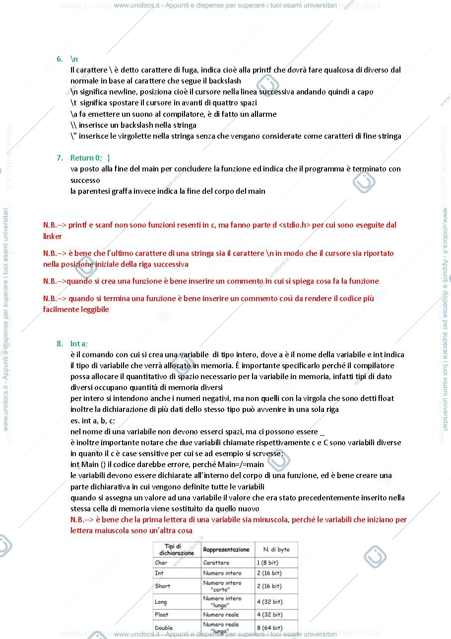 Anteprima pagina 4 — riassunto deitel deitel,  c corso completo di programmazione