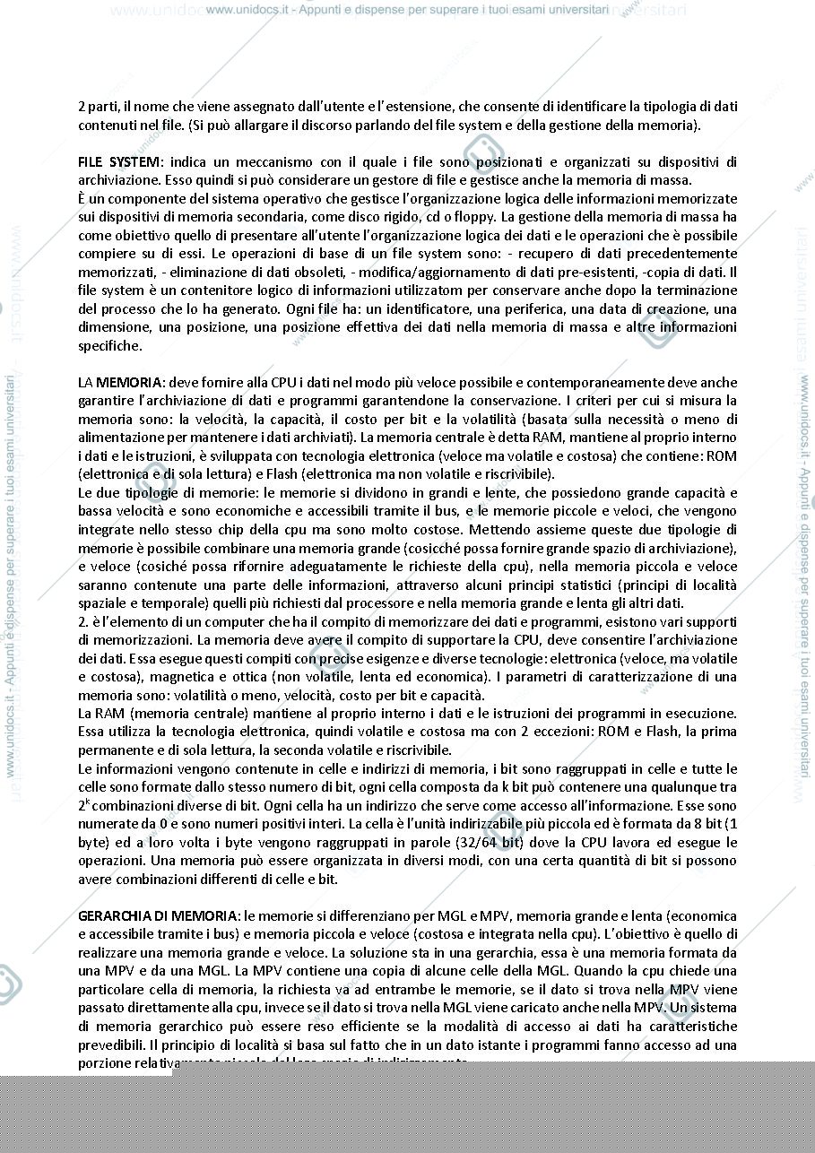 Anteprima pagina 2 — Domande teoria
