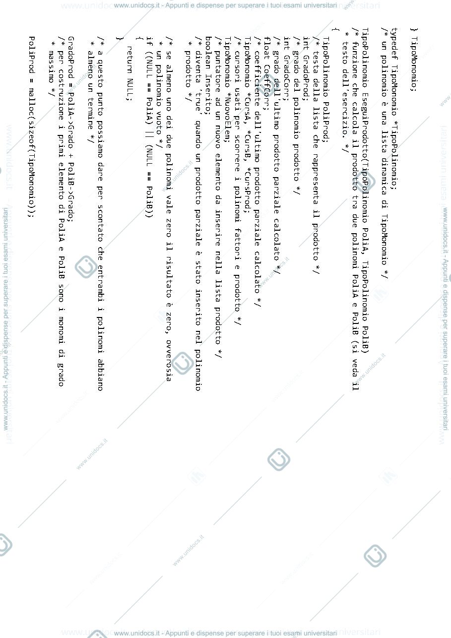 Anteprima pagina 2 — es13_09-prodotto_polinomi-liste esercitazioni prof:  Caglioti