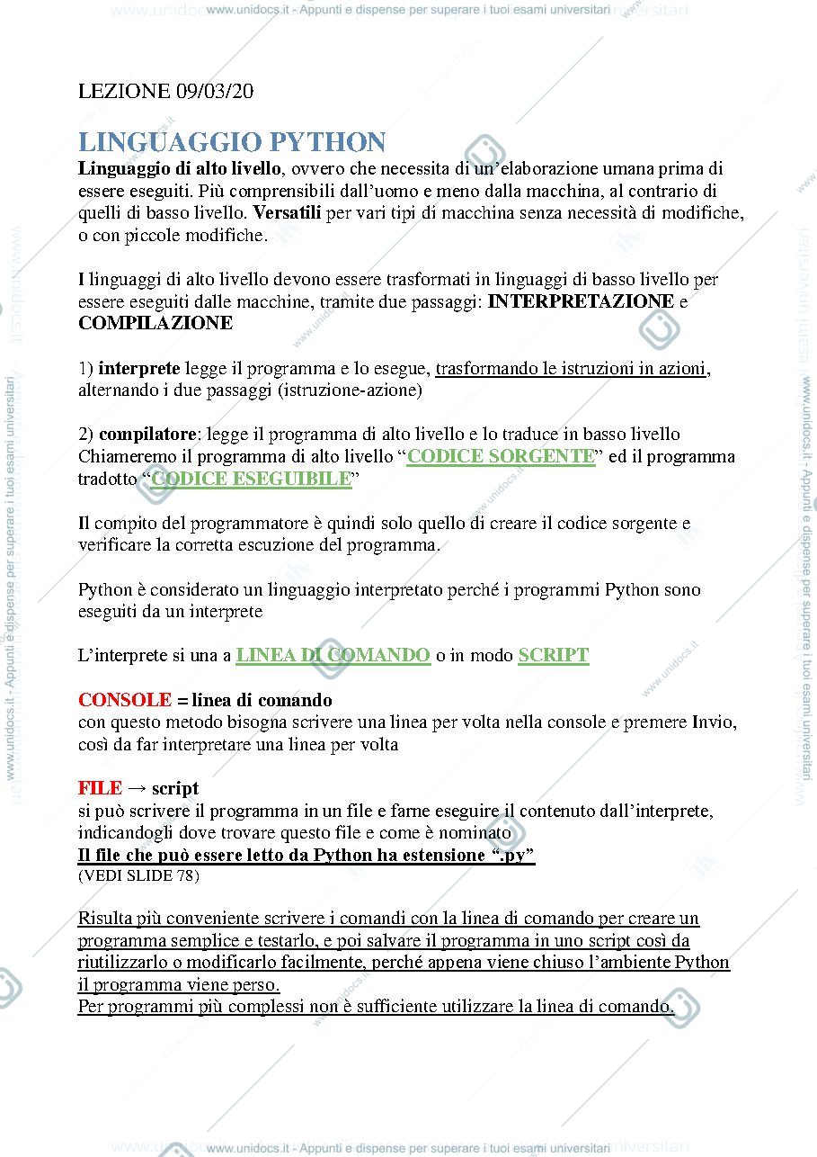 Anteprima pagina 3 — Appunti Fondamenti di informatica parte 1