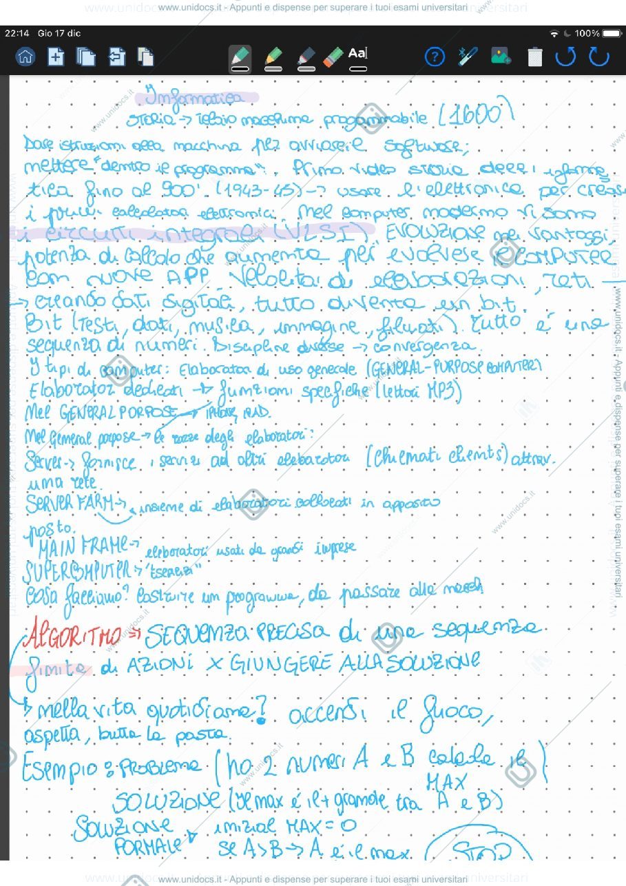 Anteprima pagina 1 — informatica prima lezione
