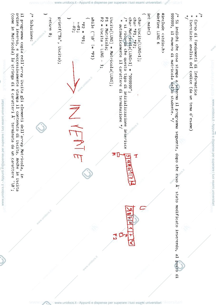 Anteprima pagina 1 — es13_07-analisi_codice-puntatori-non_svolto_a_lezione esercitazioni prof:  Caglioti