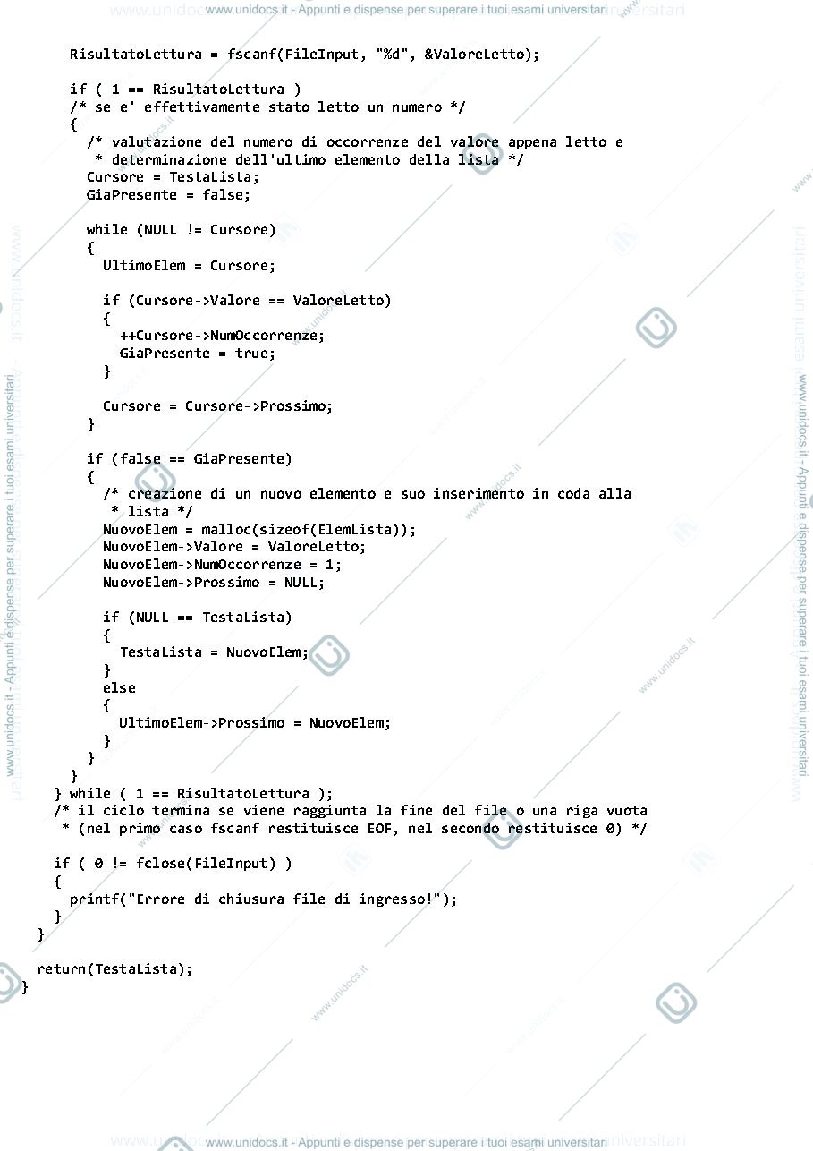 Anteprima pagina 2 — 2017-02-08 Itinere Seconda Soluzioni esame prof:  Caglioti