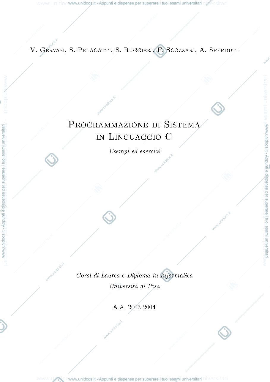 Anteprima pagina 1 — Fondamenti di informatica e del linguaggio informatico