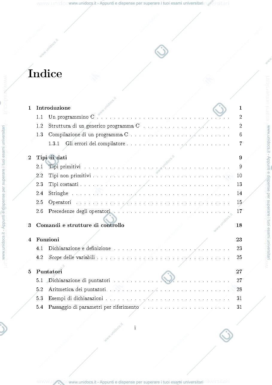 Anteprima pagina 5 — Fondamenti di informatica e del linguaggio informatico
