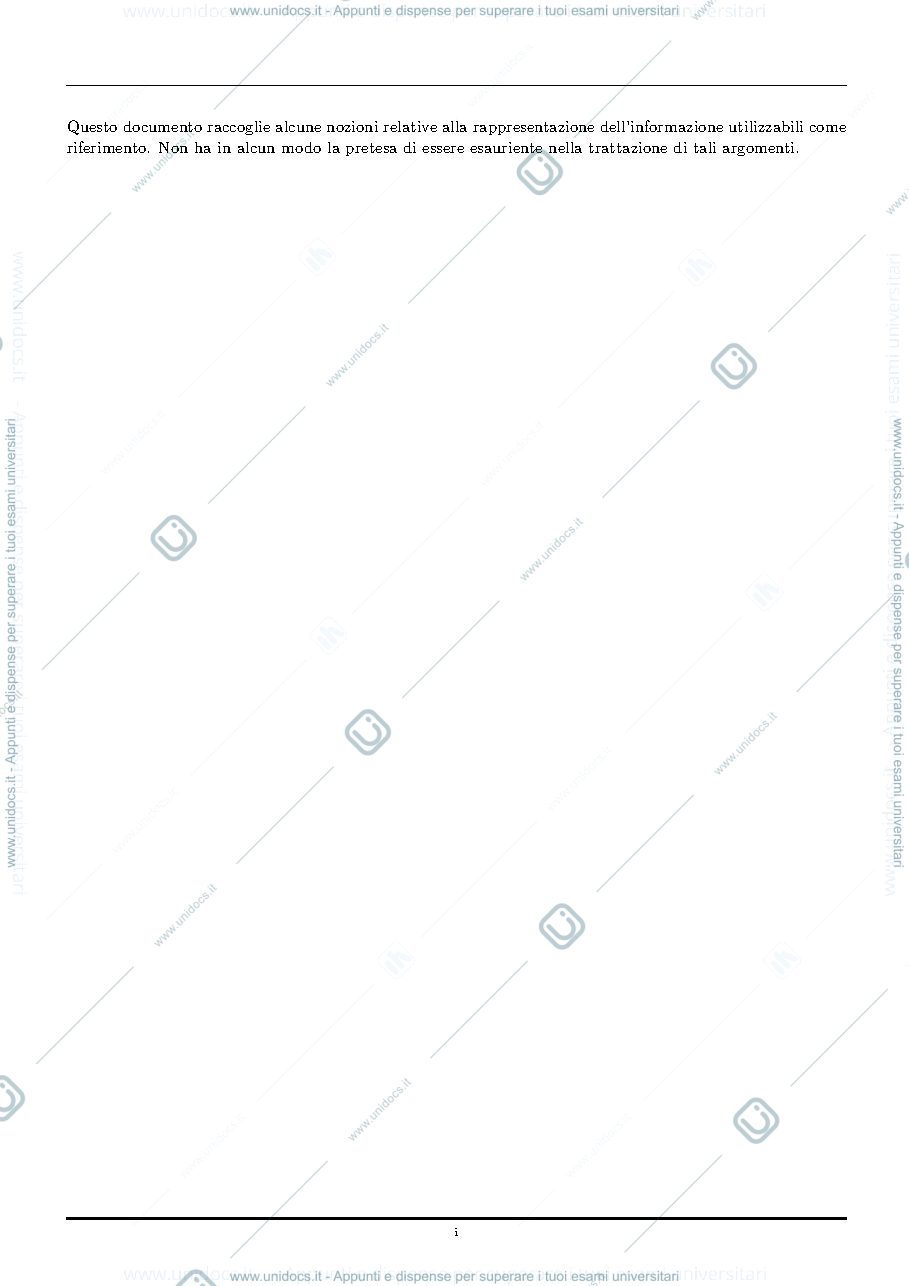 Anteprima pagina 3 — FINFO - 0 3 Rappresentazione dell'Informazione prof. Vincenzo Caglioti