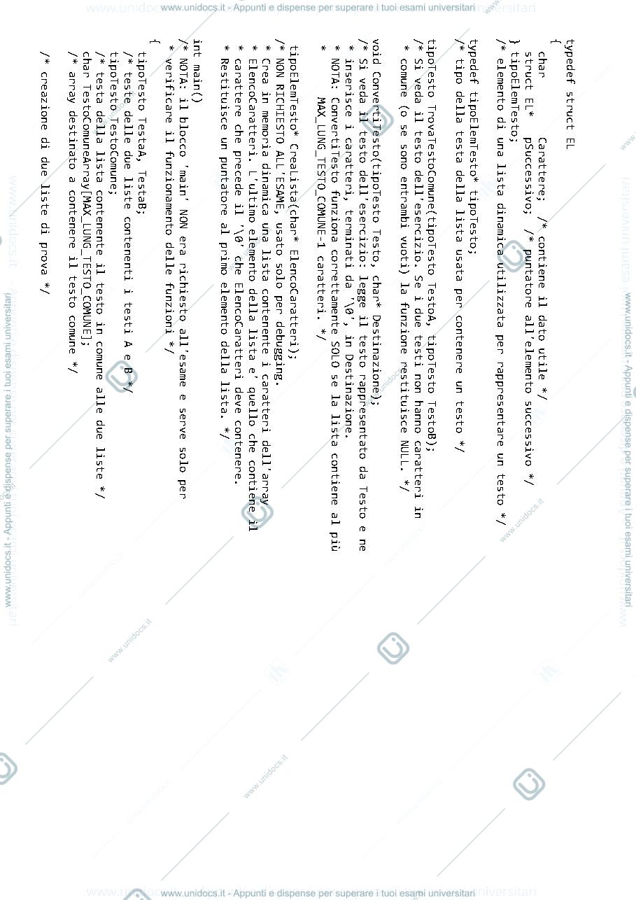 Anteprima pagina 2 — es13_08-ricerca_testo_comune-liste esercitazioni prof:  Caglioti
