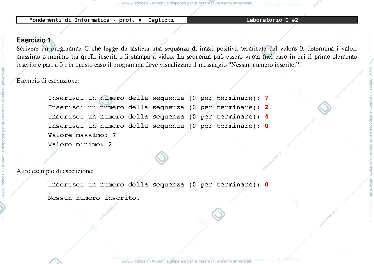 Anteprima pagina 1 — lab02 laboratori informatici prof: Caglioti