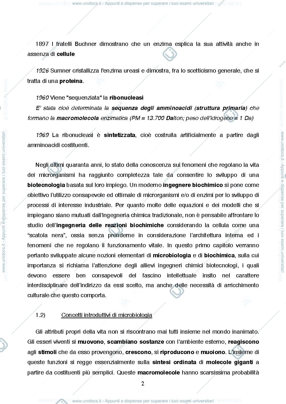 Anteprima pagina 2 — Cenni di microbiologia e biochimica