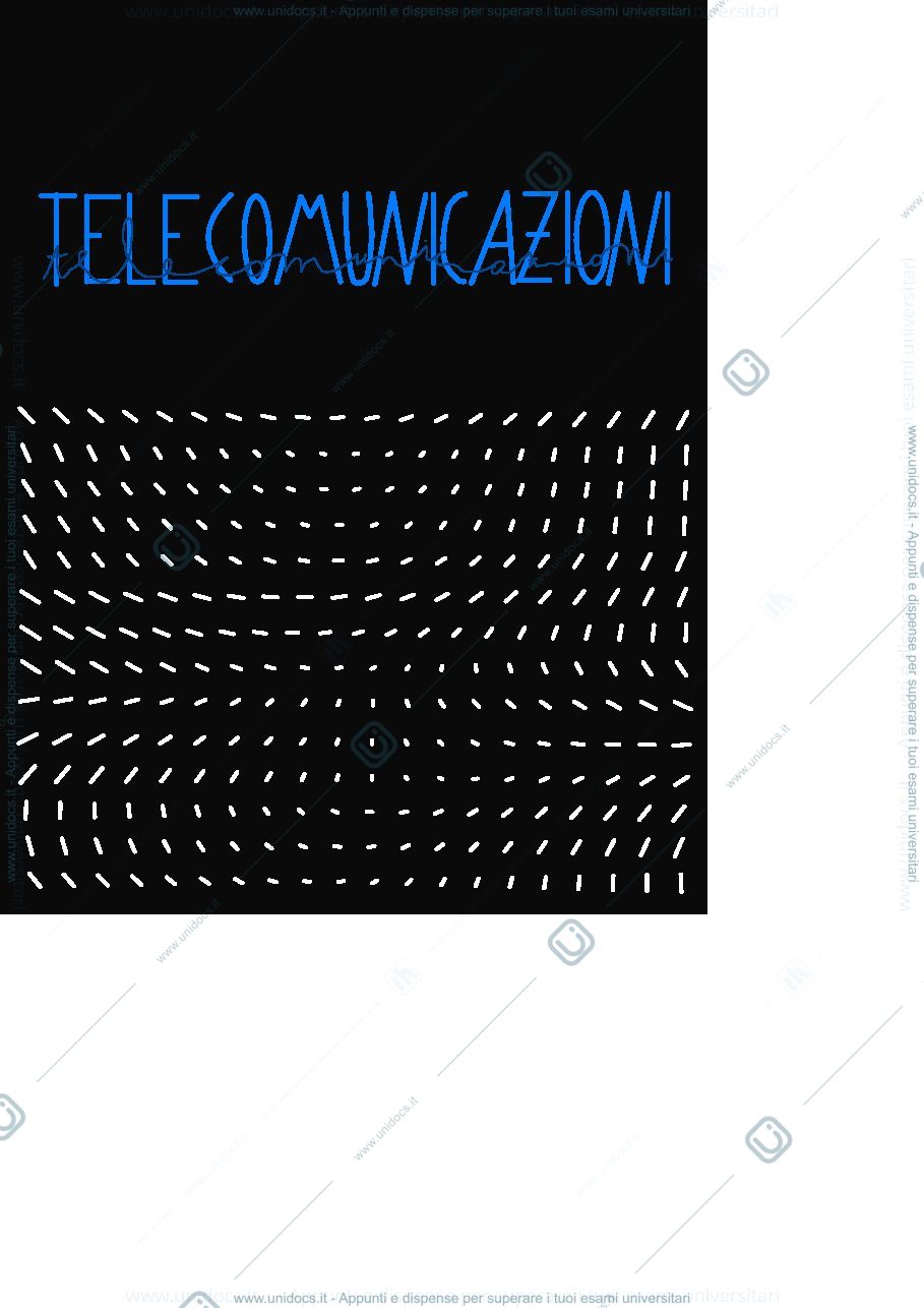 Anteprima pagina 1 — Appunti di fondamenti di ingegneria delle comunicazioni 