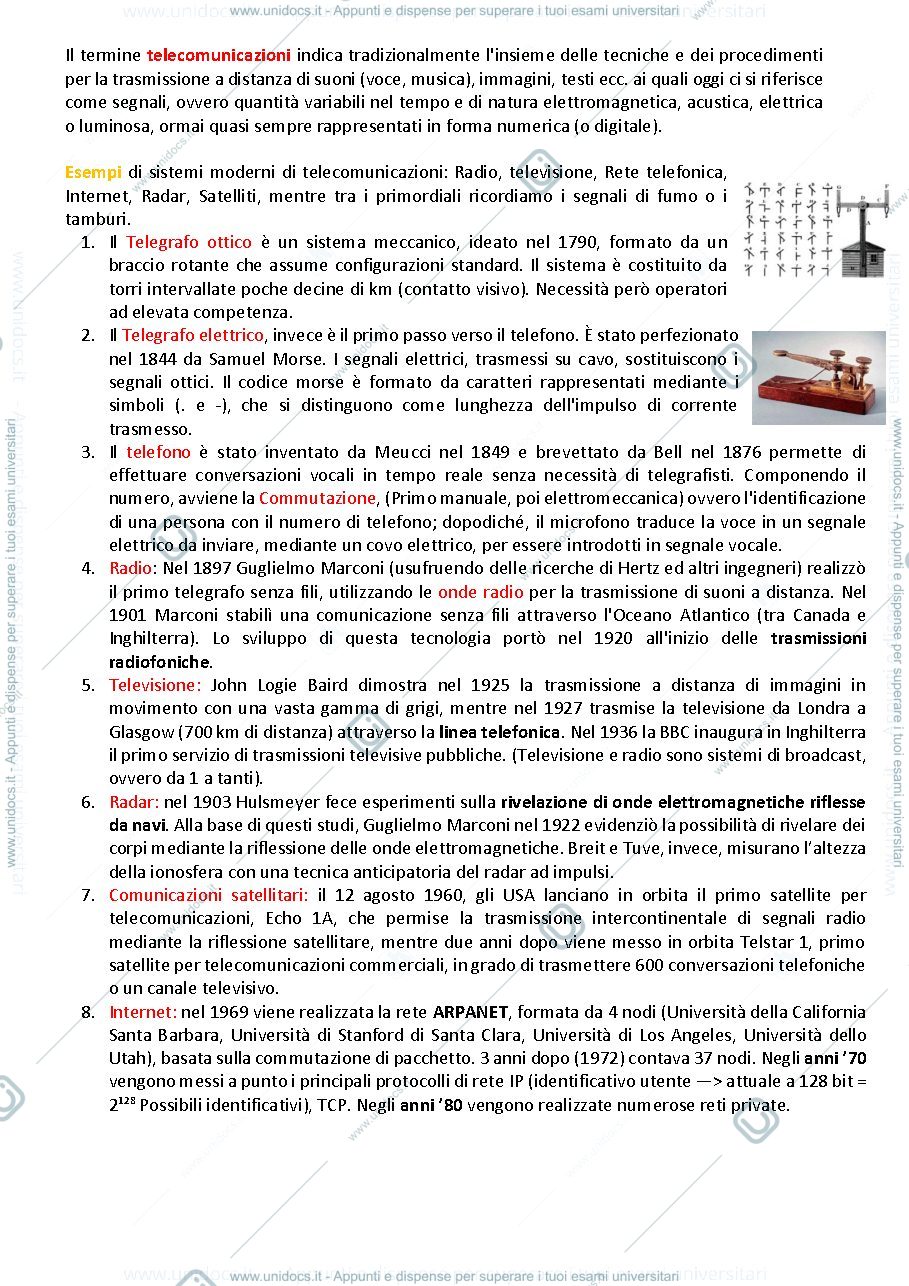 Anteprima pagina 2 — Appunti di fondamenti di ingegneria delle comunicazioni 