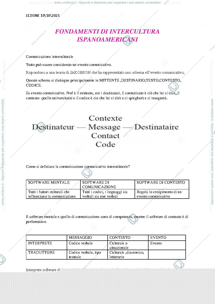Anteprima pagina 1 — Comunicazione interculturale 