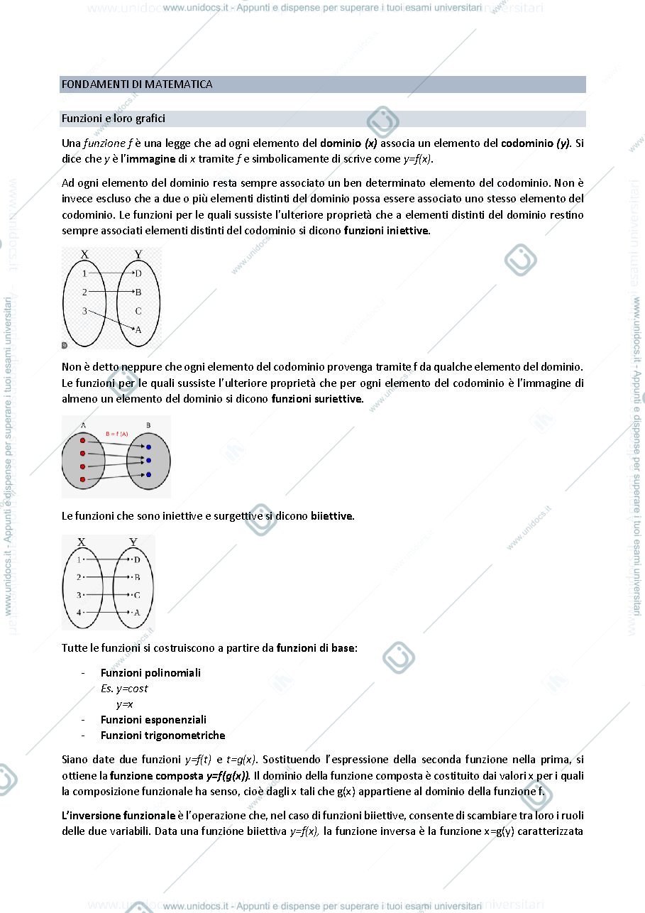 Anteprima pagina 1 — fondamenti di matematica