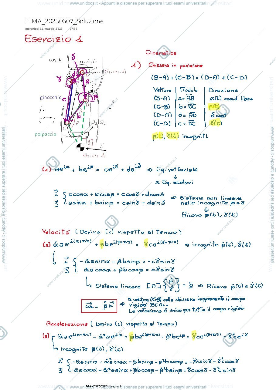 Anteprima pagina 1 — tema d'esame 