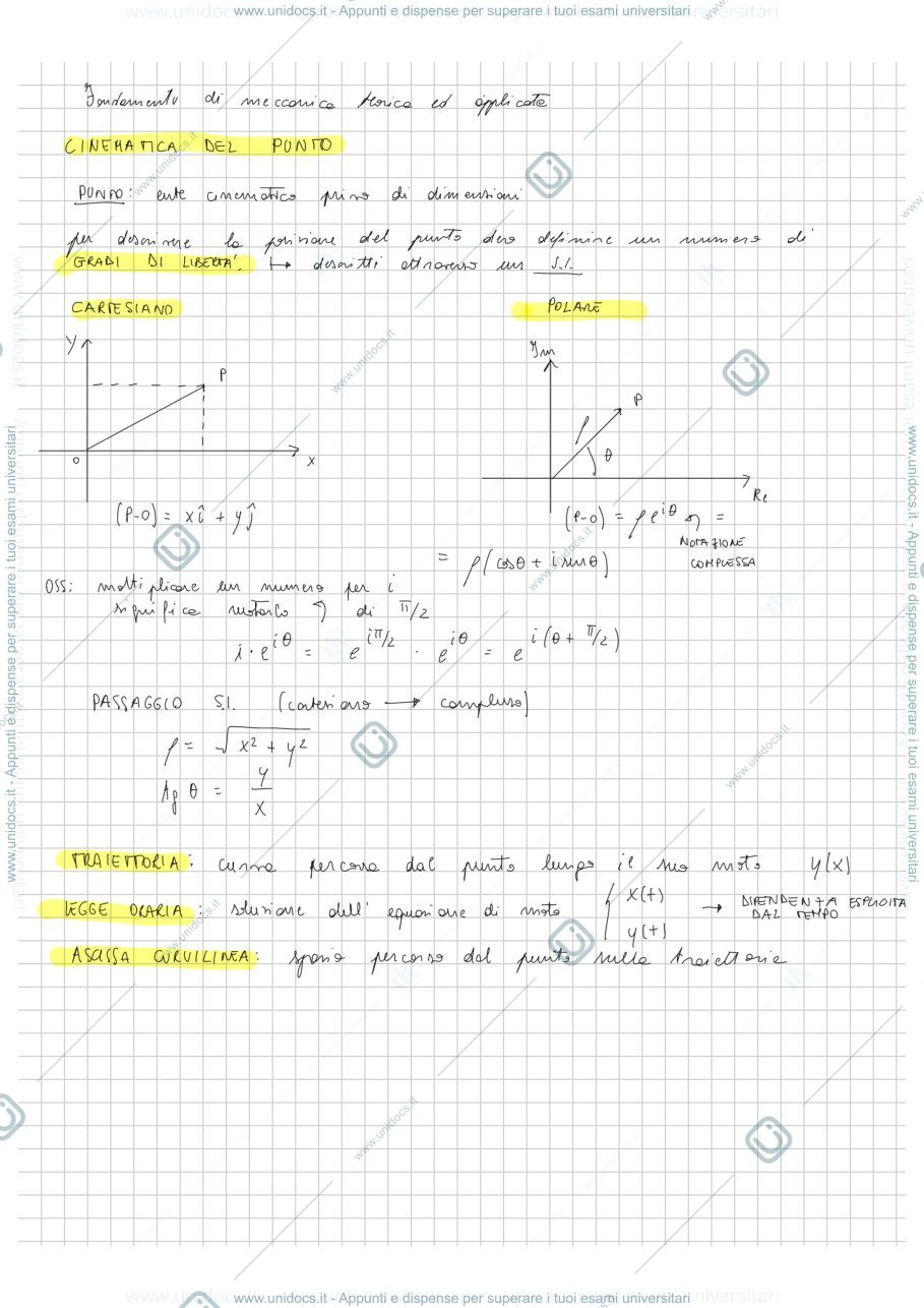Anteprima pagina 3 — appunti fondamenti di meccanica teorica ed applicata