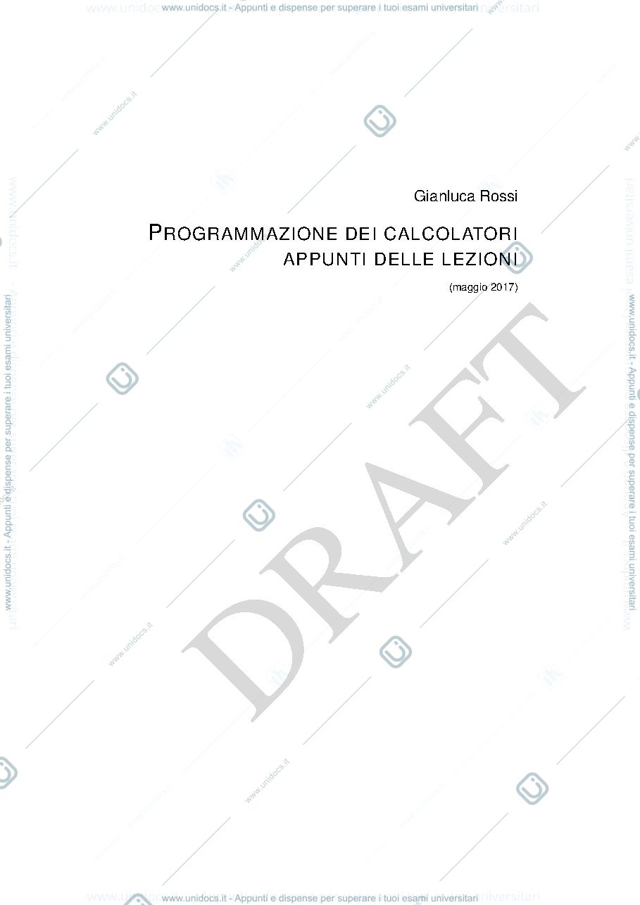 Anteprima pagina 1 — appunti