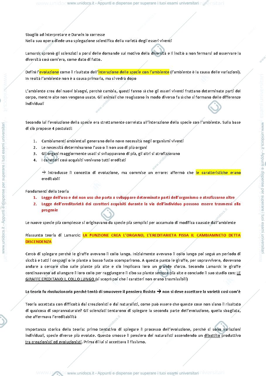 Anteprima pagina 4 — Biologia applicata - prof Doneda