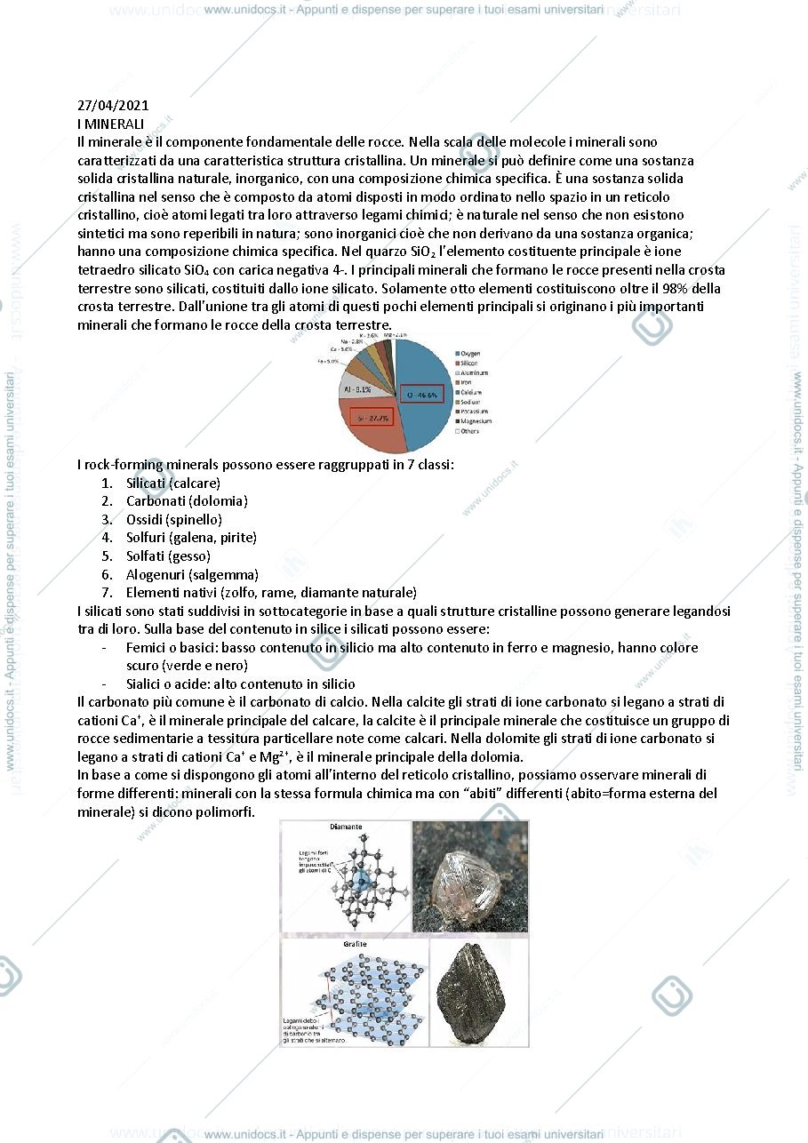 Anteprima pagina 1 — fondamenti di scienze della terra-laboratorio rocce