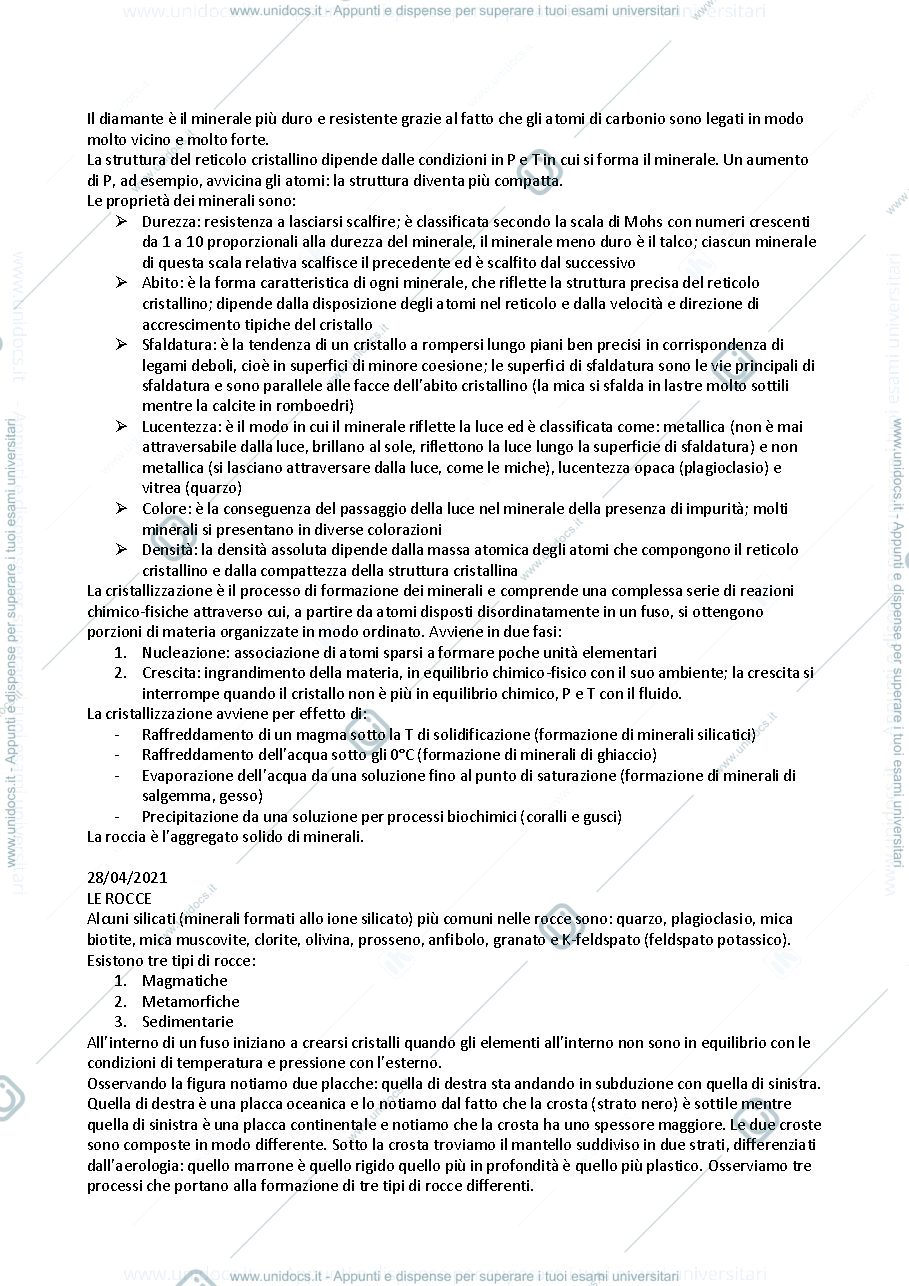 Anteprima pagina 2 — fondamenti di scienze della terra-laboratorio rocce