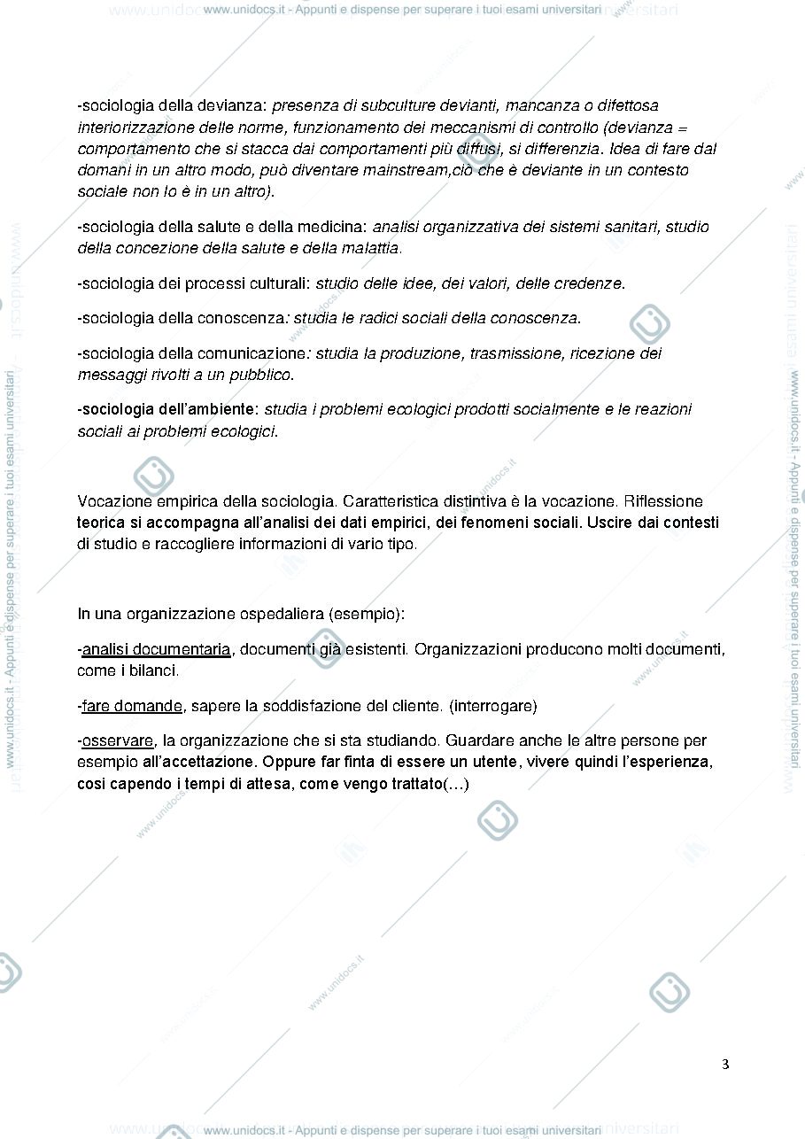 Anteprima pagina 3 — FONDAMENTI DI SOCIOLOGIA