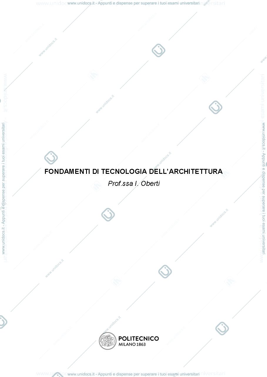 Anteprima pagina 1 — Riassunto TECNICHE E ARCHITETTURA - Campioli, Lavagna