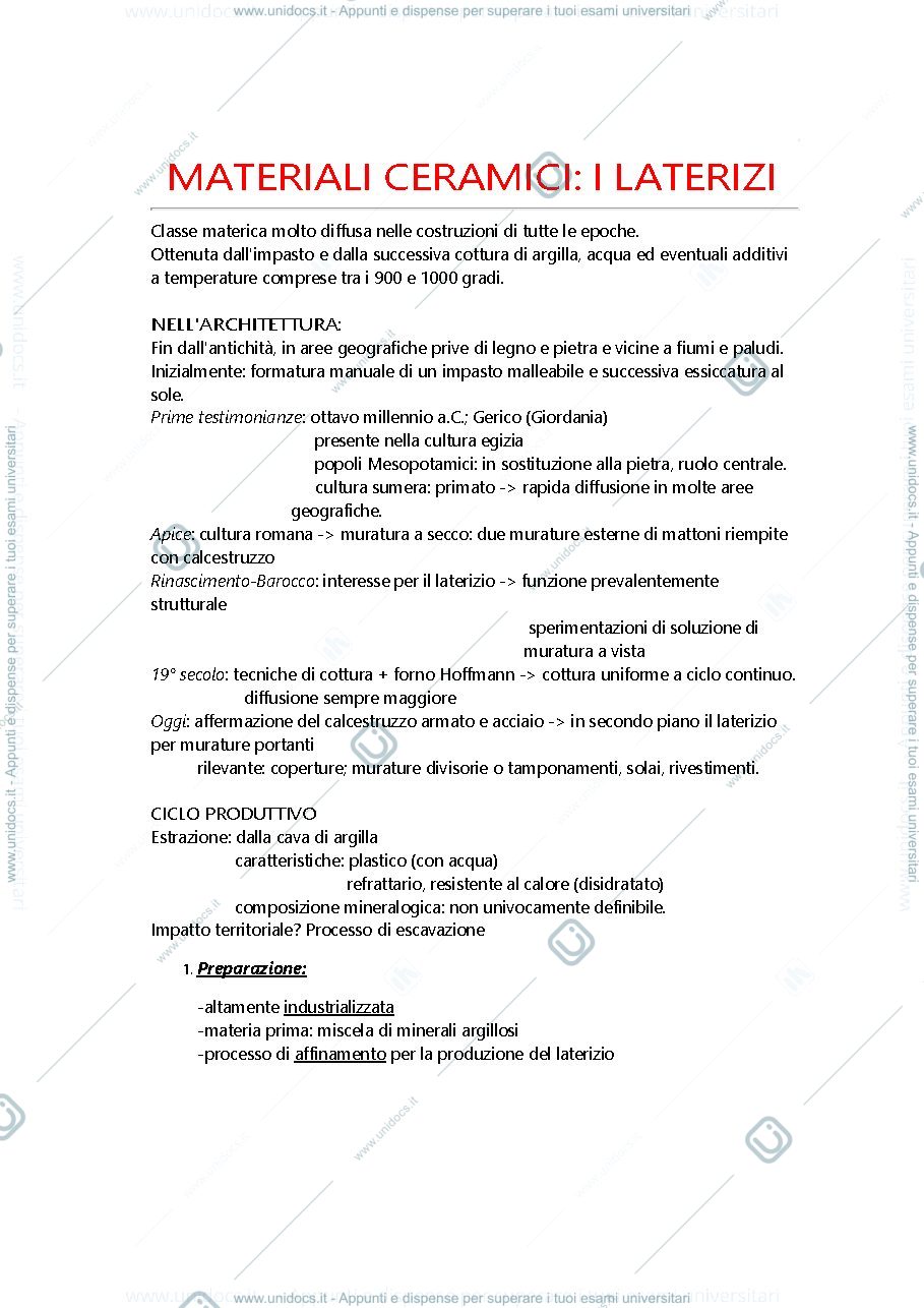 Anteprima pagina 1 — I laterizi